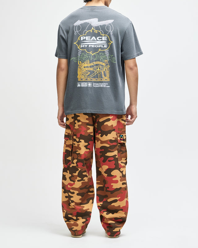 EASY PEACEY TEE - ANTHRACITE
