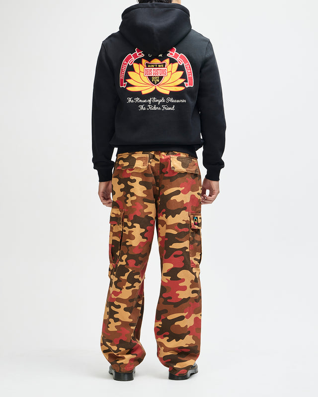 SACRED CREST ZIP HOODIE - BLACK