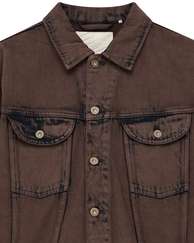 FOLKLORE JACKET - OVERDYED BROWN