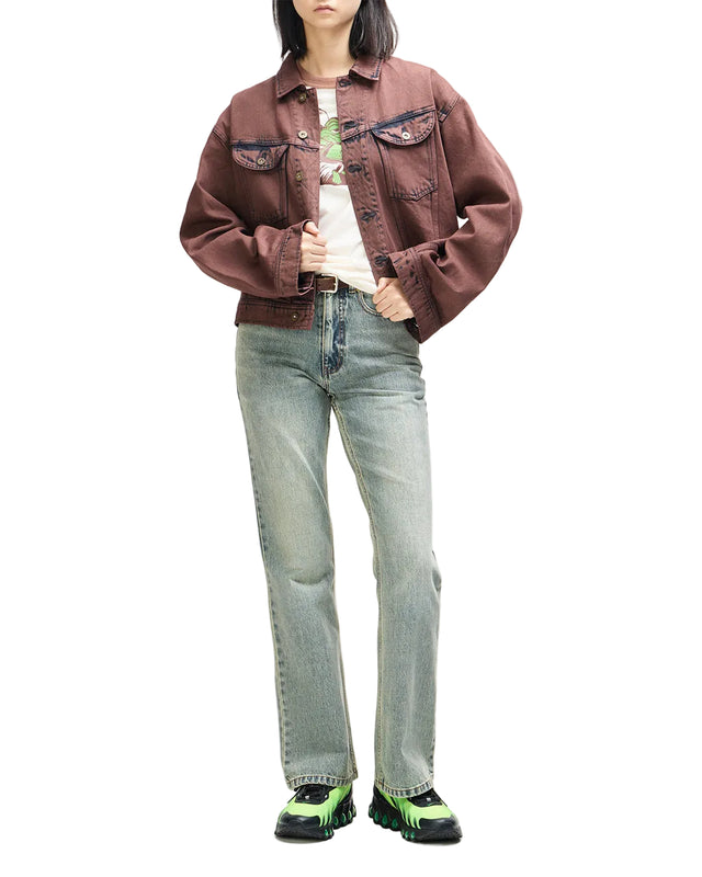 FOLKLORE JACKET - OVERDYED BROWN