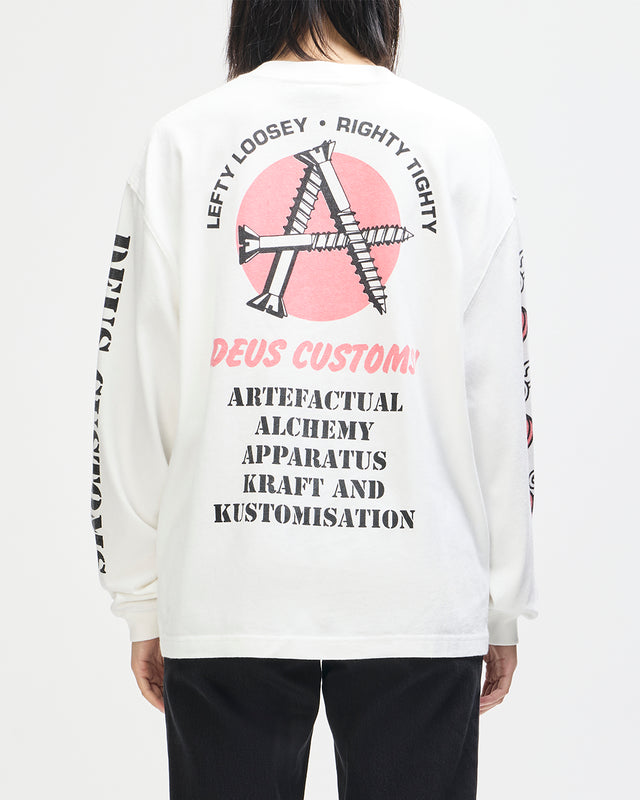 LOCKET OS LS TEE - VINTAGE WHITE