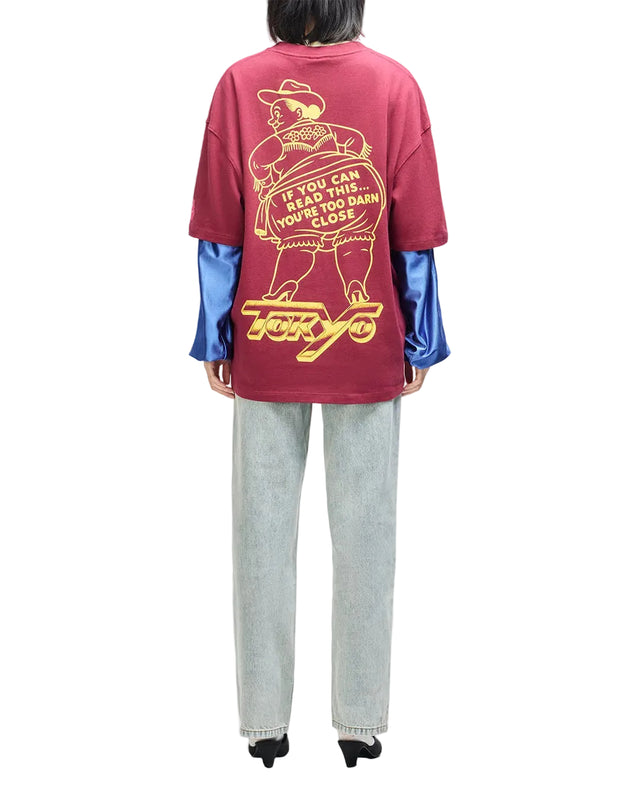 BLOOMERS OS TEE - BIKING RED