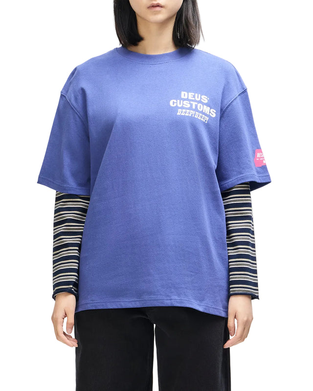 BLOOMERS OS TEE - LIMOGES BLUE
