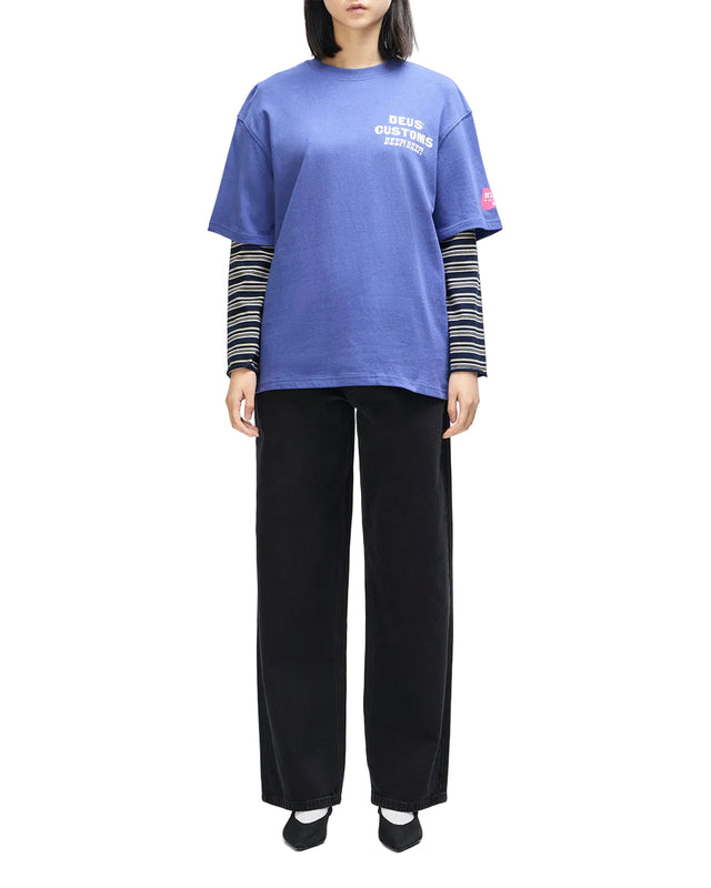 BLOOMERS OS TEE - LIMOGES BLUE
