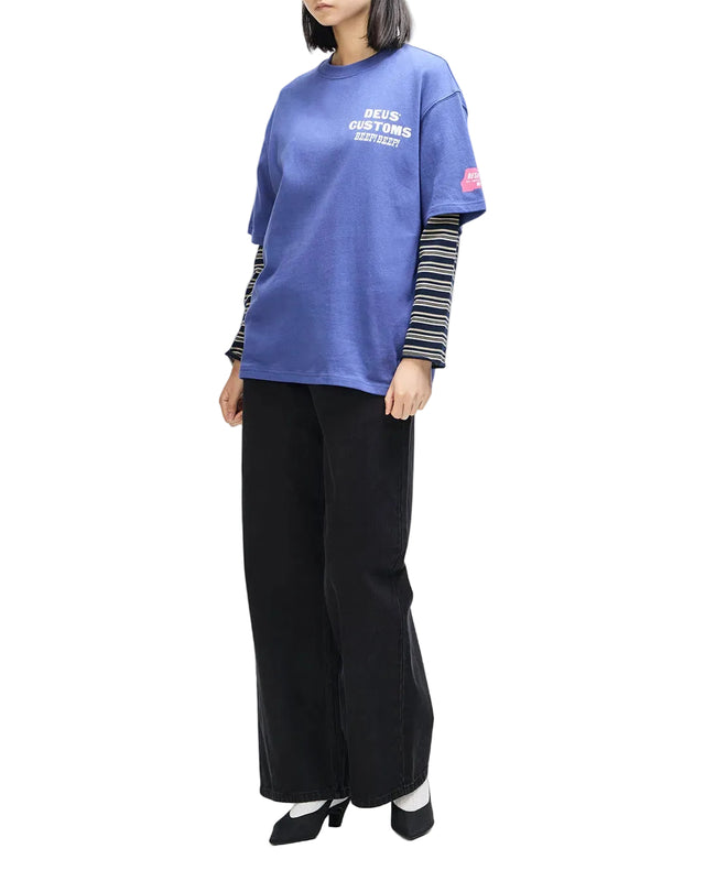 BLOOMERS OS TEE - LIMOGES BLUE