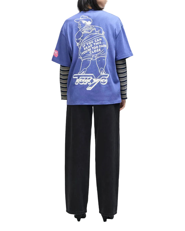 BLOOMERS OS TEE - LIMOGES BLUE