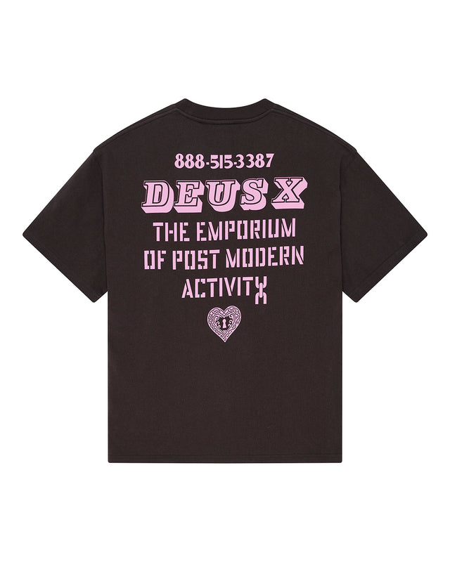 UPSTAIRS OS TEE - ANTHRACITE