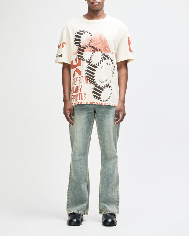 MERZ OVERSIZED TEE - DIRTY WHITE