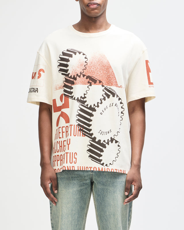 MERZ OVERSIZED TEE - DIRTY WHITE
