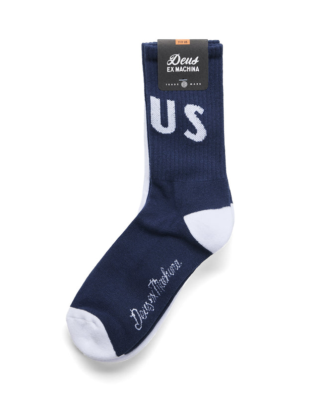 RANGER SOCKS TWIN PACK - NAVY-WHITE