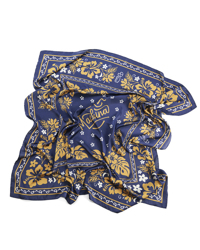 OAHU LARGE SCARF - NAVY SANDGLOW