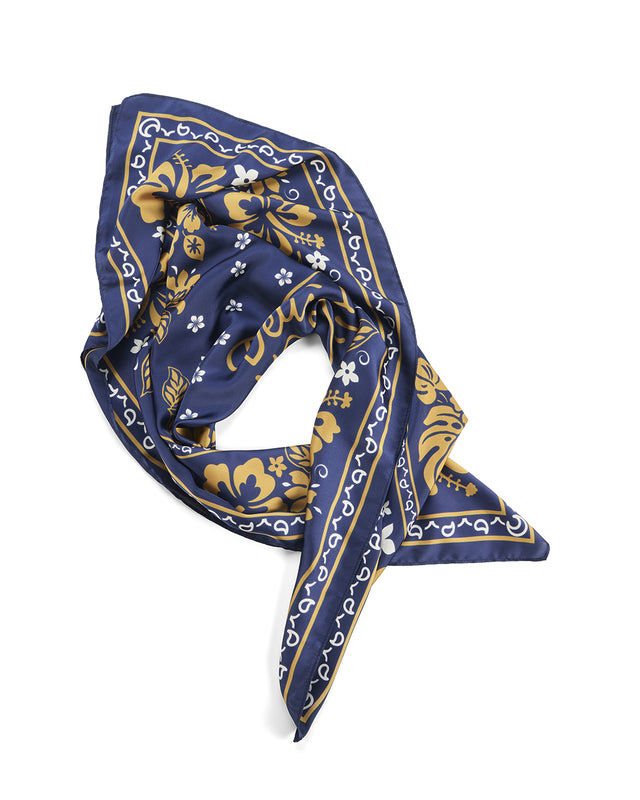 OAHU LARGE SCARF - NAVY SANDGLOW