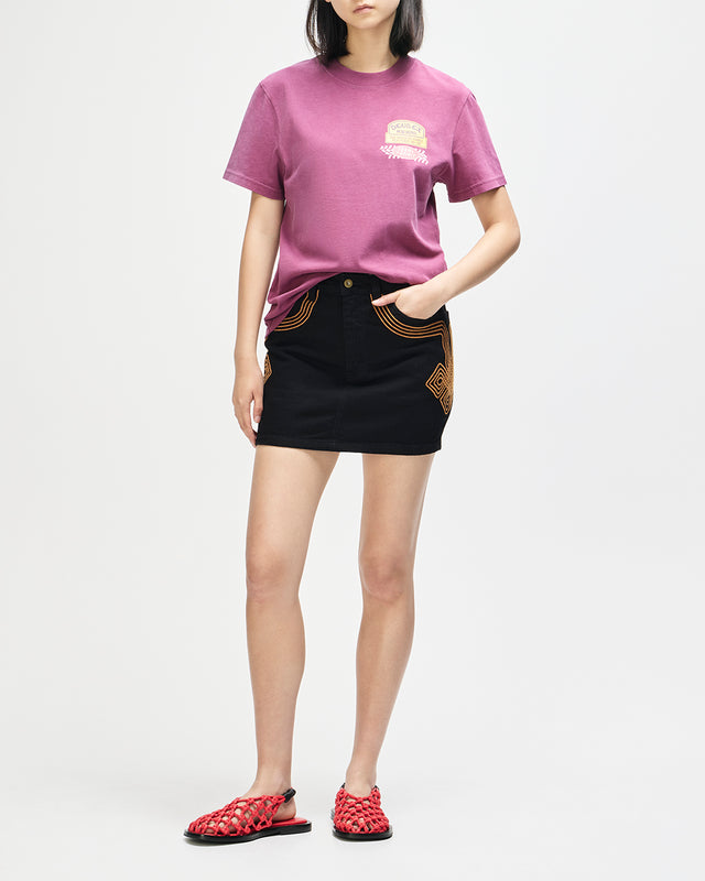 DAPHNE TEE - BURGUNDY