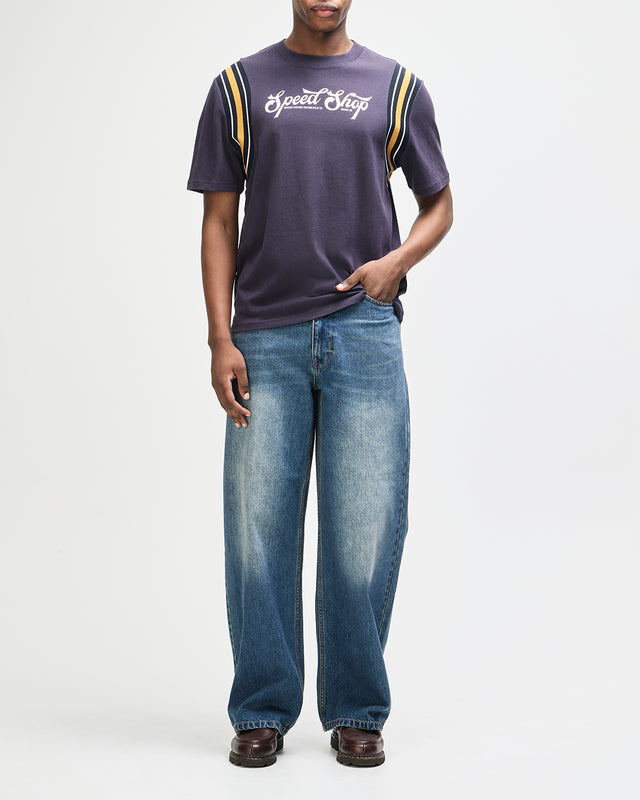 SPEED SHOP OS TEE - BARITONE BLUE