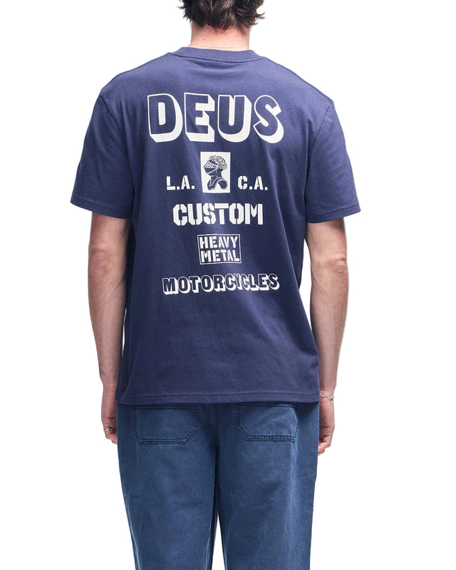 HEAVY METAL TEE - NAVY