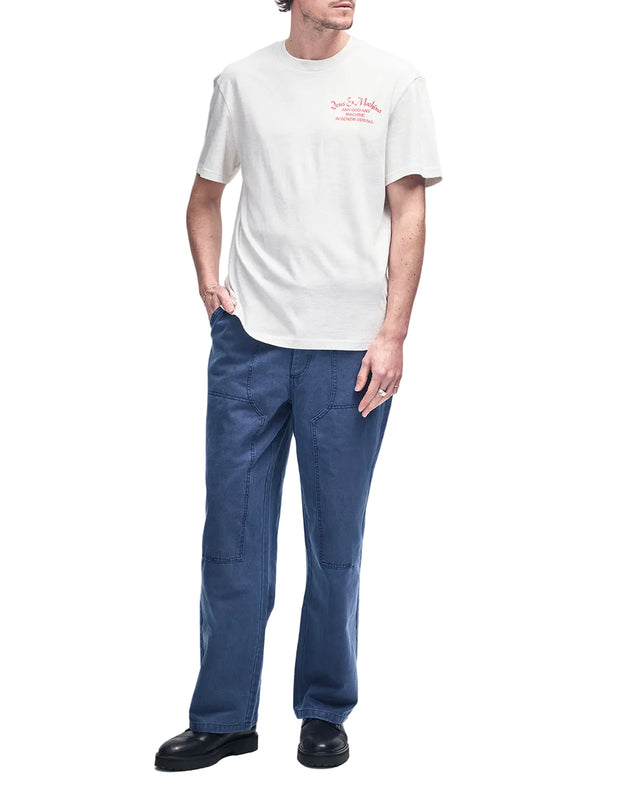 HOT LIPS TEE - LIGHT GREY MARLE
