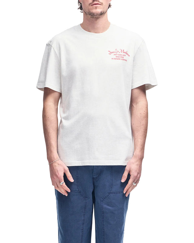 HOT LIPS TEE - LIGHT GREY MARLE