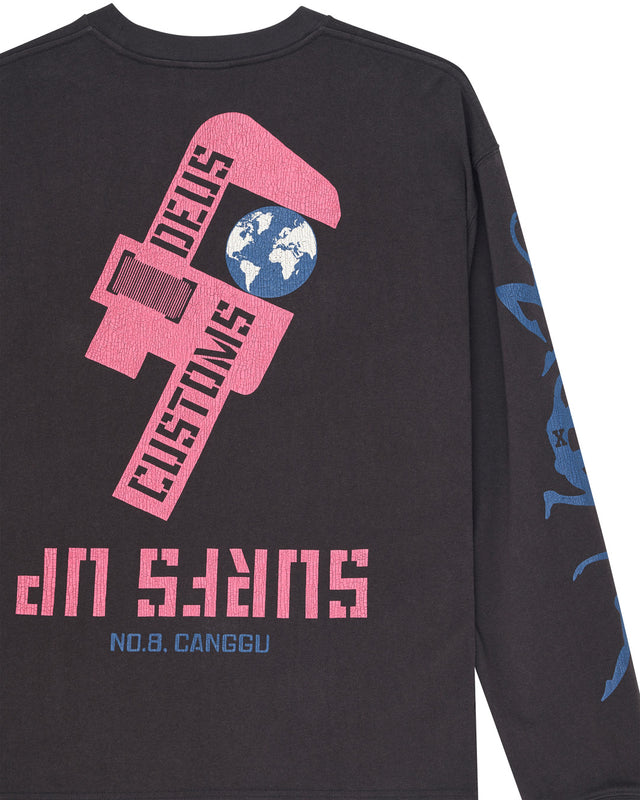 SWELL MAPS OS LS TEE 2 - ANTHRACITE