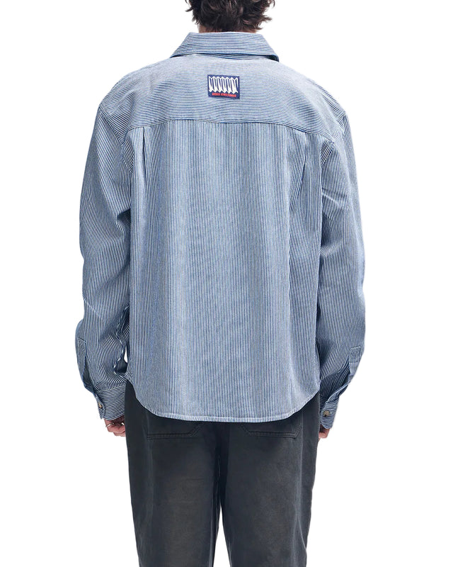 HYPERNIGHT LS SHIRT - INDIGO STRIPE