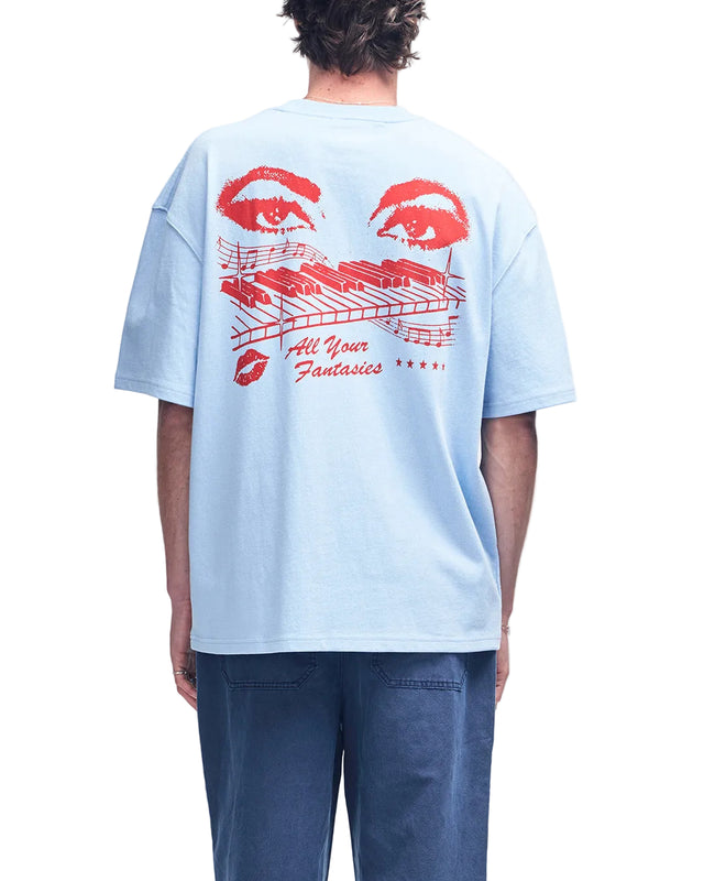 MAJOR CHORD O.S TEE - CERULEAN BLUE