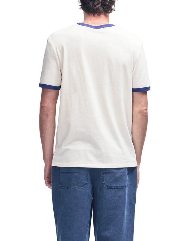 POWER! RINGER TEE - DIRTY WHITE
