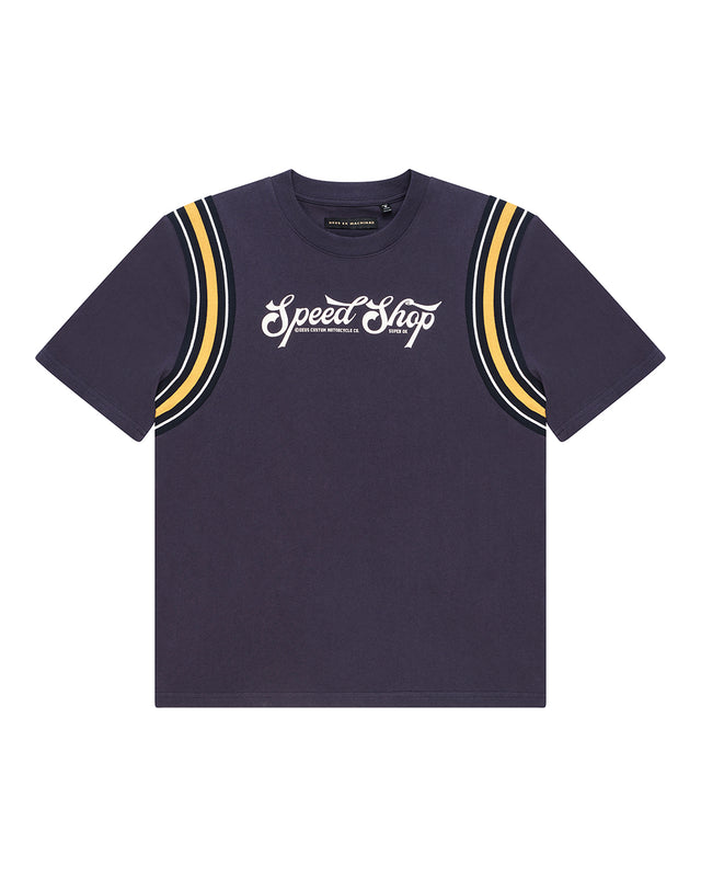 SPEED SHOP OS TEE - BARITONE BLUE