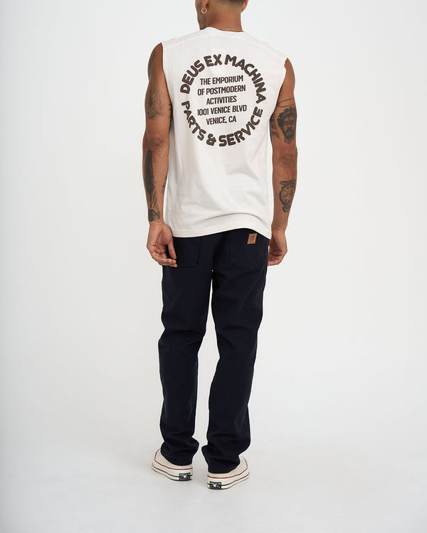 ROUNDABOUT MUSCLE - VINTAGE WHITE