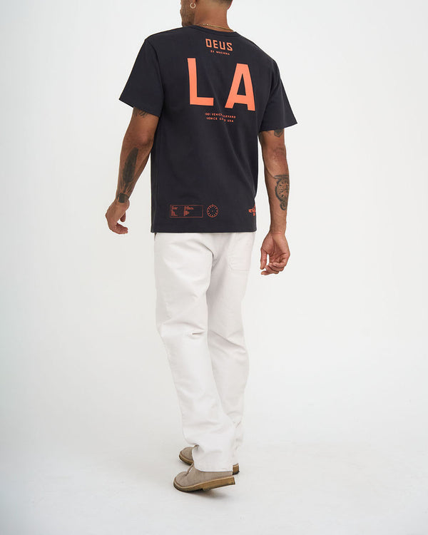 LA ADDRESS TEE - ANTHRACITE
