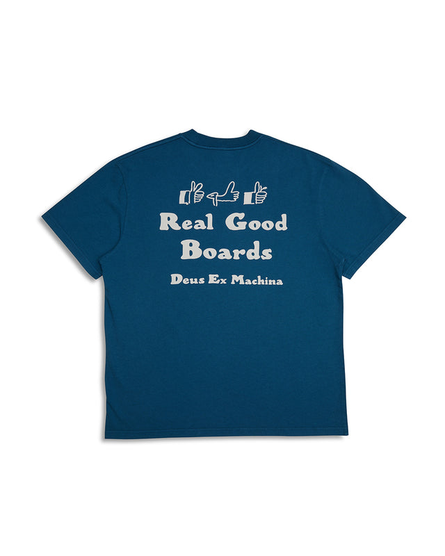 REAL GOOD TEE 2 - MOROCCAN BLUE