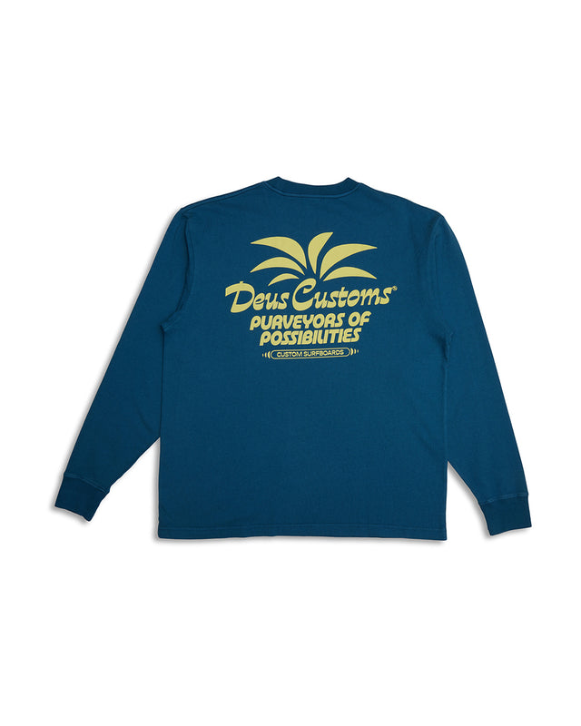 LAST RESORT LS TEE - MOROCCAN BLUE