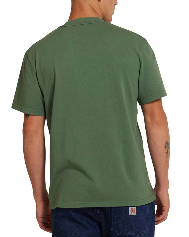 SINGLE FIN TEE  - HILLSIDE GREEN