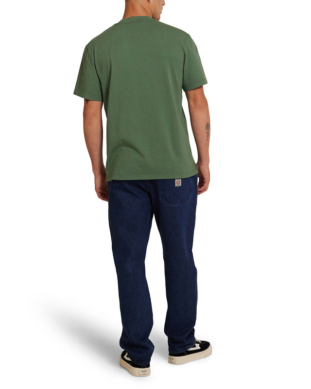 SINGLE FIN TEE  - HILLSIDE GREEN