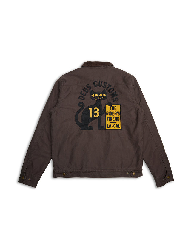 SUPER STITIOUS JACKET - CHOC BROWN