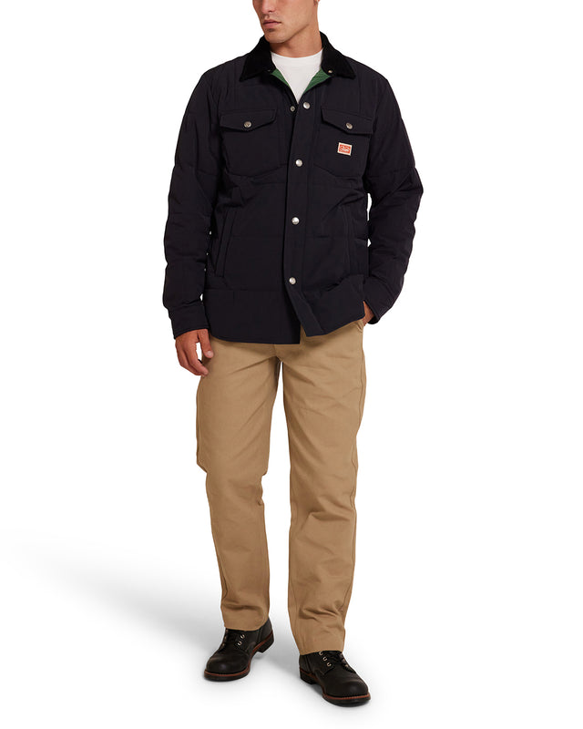 MAXWELL PADDED OVERSHIRT 3 - BLACK