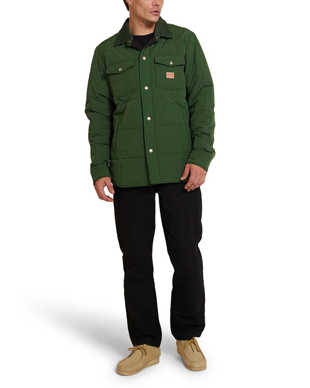 MAXWELL PADDED OVERSHIRT 3 - HILLSIDE GREEN