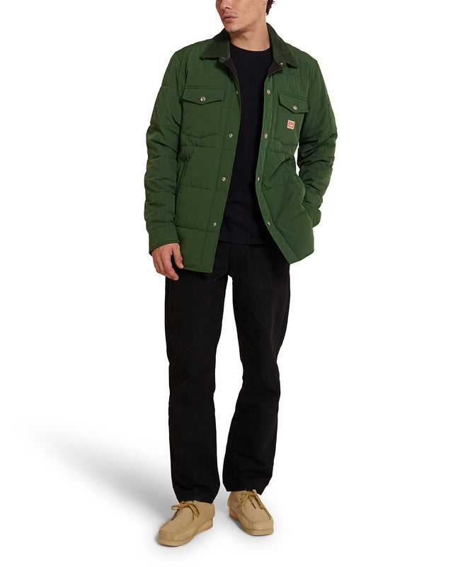 MAXWELL PADDED OVERSHIRT 3 - HILLSIDE GREEN