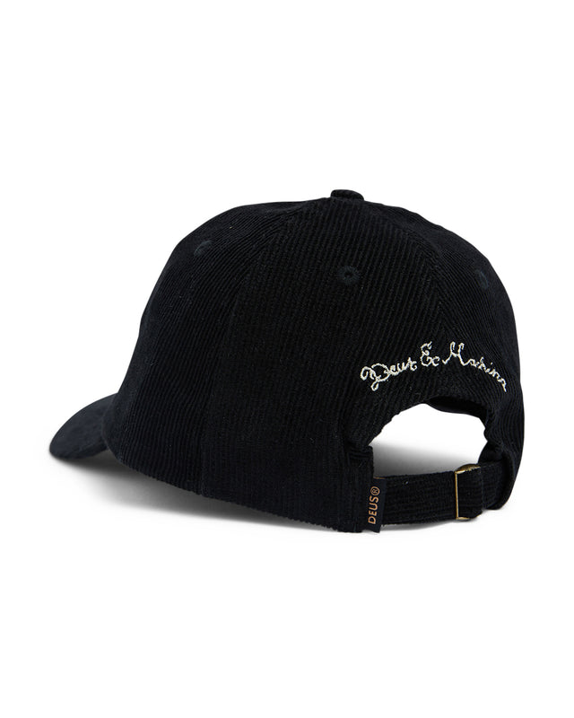 SHIELD CORD DAD CAP - BLACK