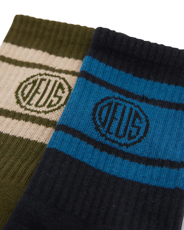 PILL LOGO SOCK II 2PACK - MULTI