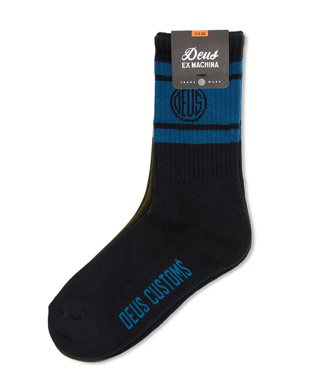 PILL LOGO SOCK II 2PACK - MULTI