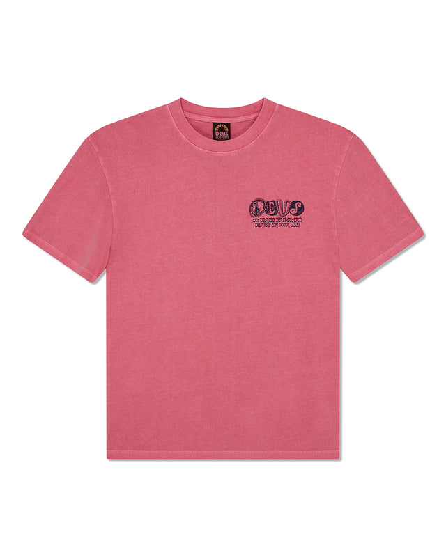 LABYRINTH TEE - RASPBERRY