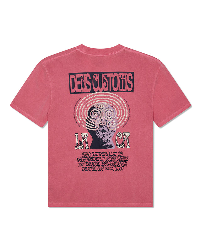 LABYRINTH TEE - RASPBERRY