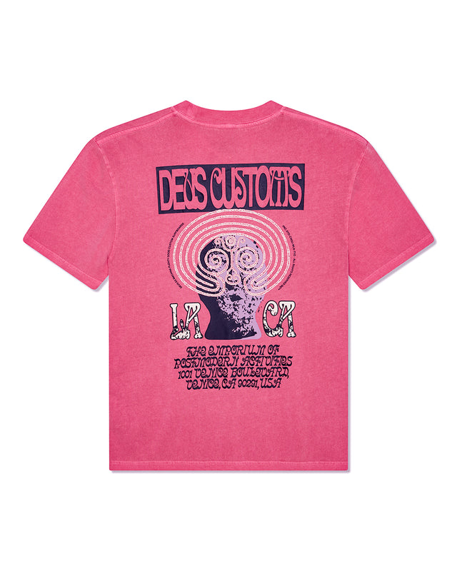 LABYRINTH TEE - RASPBERRY