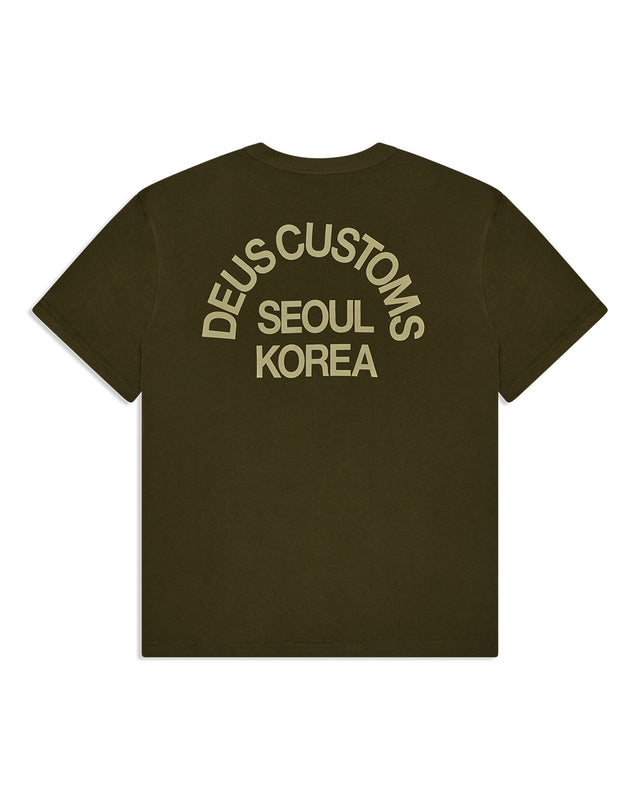 BEAMS TEE - DARK OLIVE