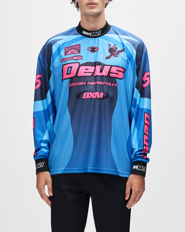 PLEDGE MOTO JERSEY - ELECTRIC BLUE