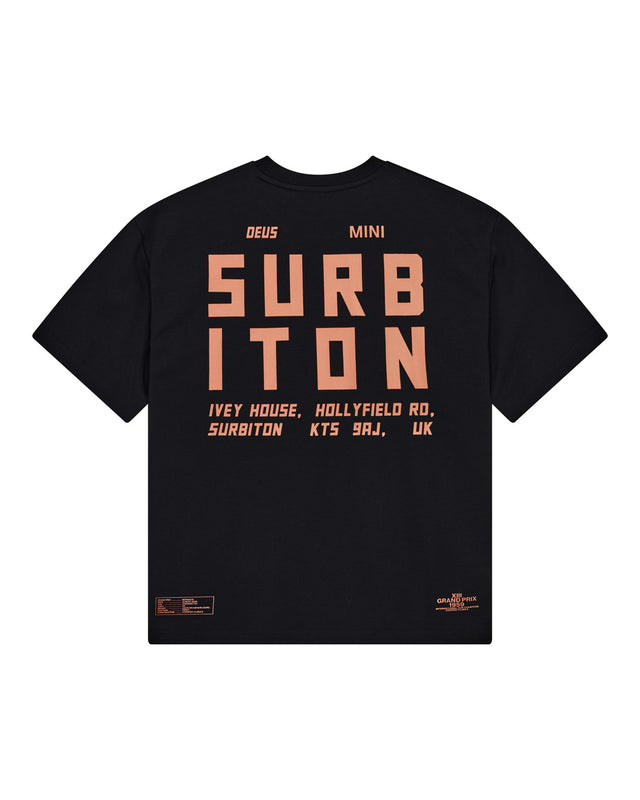 SURBITON ADDRESS TEE - BLACK