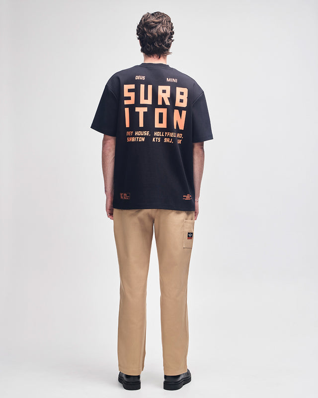 SURBITON ADDRESS TEE - BLACK