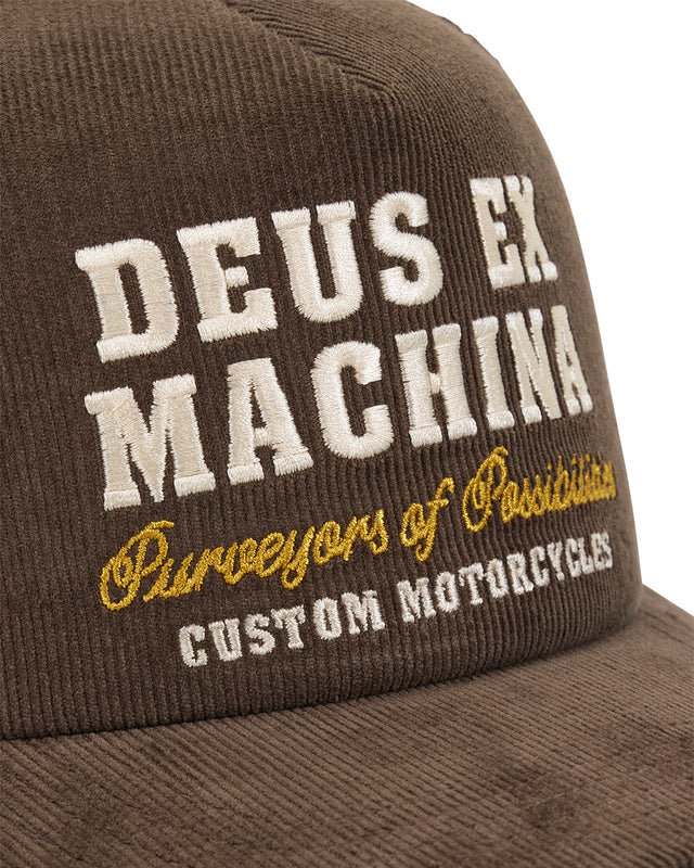 GUMSHOE CORD TRUCKER - POTTING BROWN