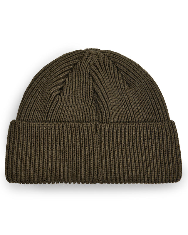 PILL MERINO BEANIE - DARK OLIVE