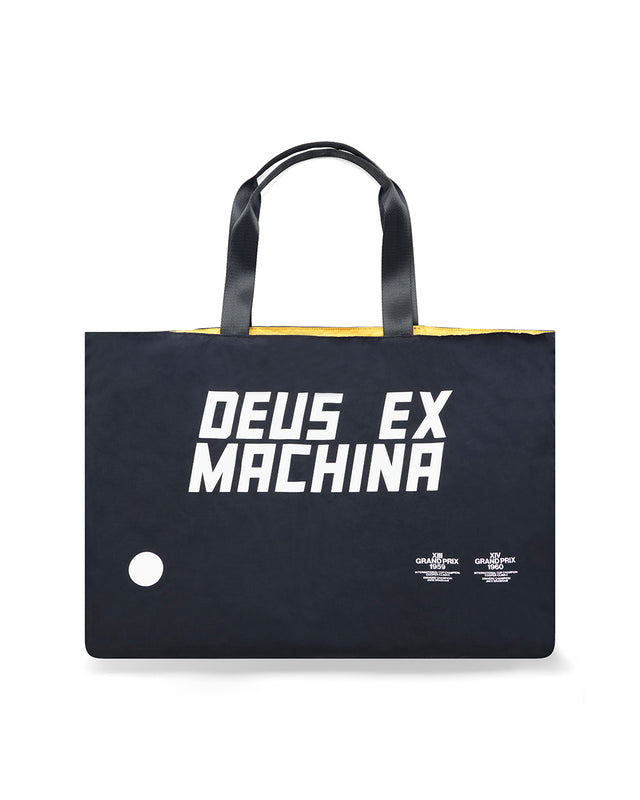 MINI REVERSIBLE TOTE BAG - BLACK/SPECTRA YELLOW