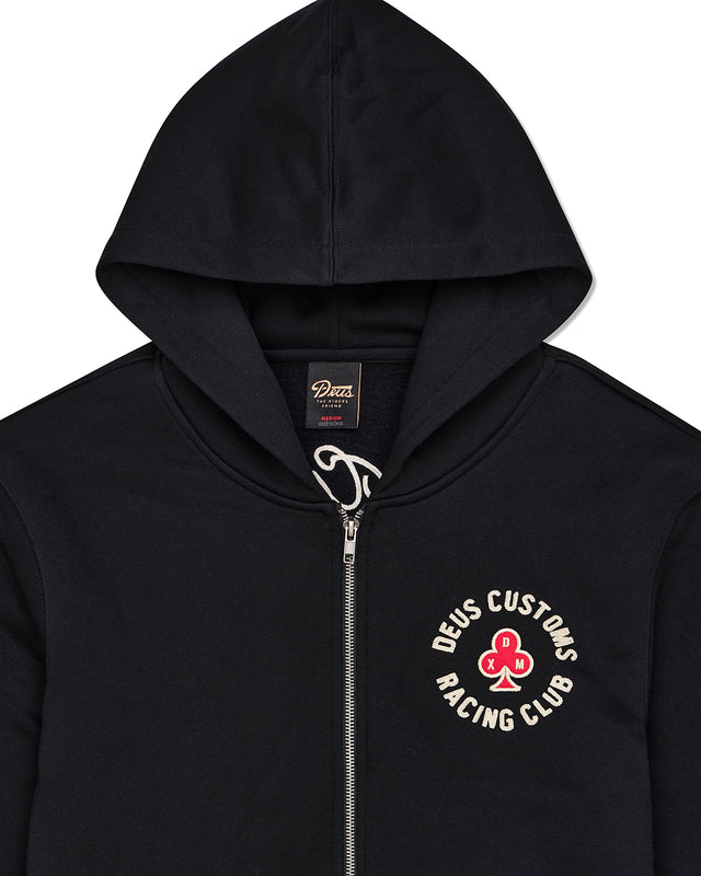 BASTO ZIP HOODIE - BLACK